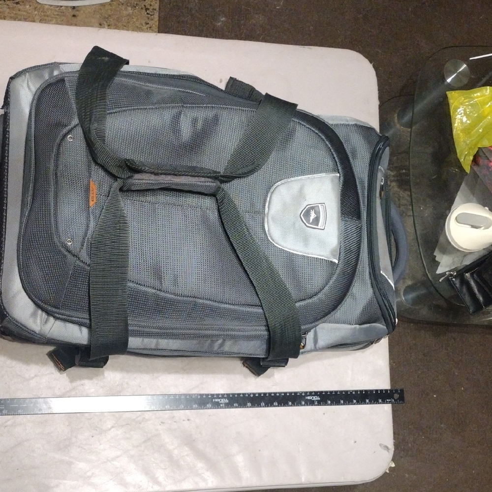 Black and Gray Travel Bag
